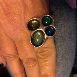 Uno de 50 Blue colortherapy ring. Size Large